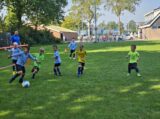 Mini Toernooitje op Sportpark Het Springer met S.K.N.W.K. JO7 en De Jonge Spartaan JO7 (112/174)